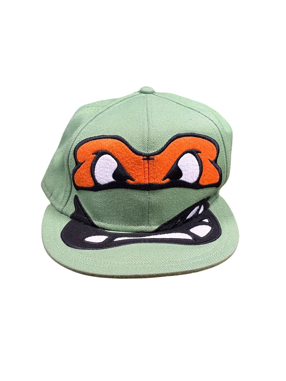 Teenage Mutant Ninja Turtles TMNT Flexfit Fitted Hat Michelangelo  7 3/8 Cap